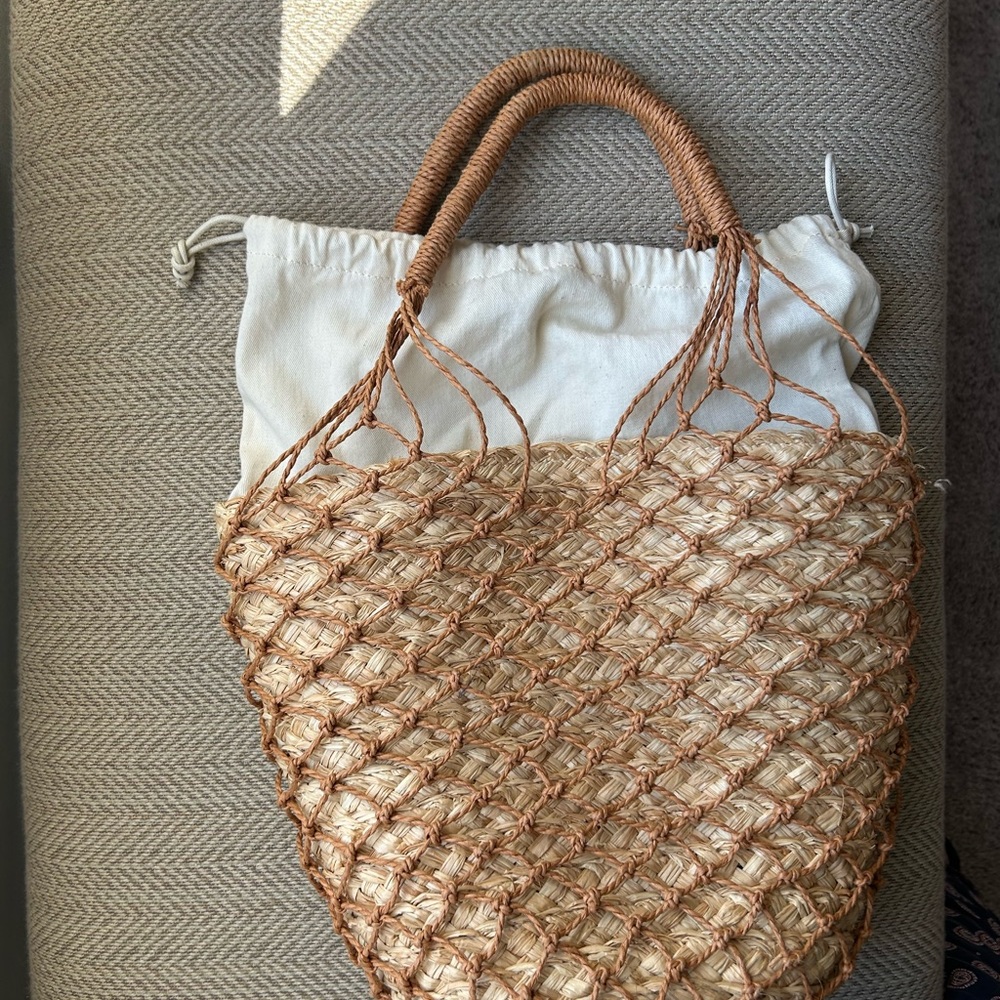 J.Crew Raffia Handbag - Picture 2 of 2